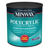 1 Qt Minwax 63333 Clear Polycrylic Water-Based Protective Finish Satin