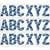 Shibori Tie-Dye 7 Deco Letters, 129 Per Pack, 3 Packs