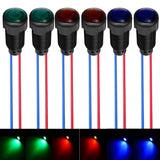 Gebildet 6pcs Red/Blue/Green LED Indicator Pilot Light 110VAC Mounting Hole Size 10mm(Flame Retardant Plastic Shell)
