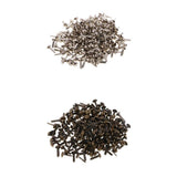 MERISHOPP 400 Pcs Metal Round Head Brads Paper Craft Scrapbook Fasteners Bronze Silver