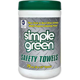 Simple Green Safety Towels, 10 x 11 3/4, 75/Canister, 1Each