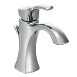 Moen Voss Chrome OneHandle Single Hole Bathroom Sink Faucet with Optional Deckplate, 6903