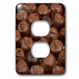 3dRose LLC lsp_6011_6 Chocolate Truffles, 2 Plug Outlet Cover