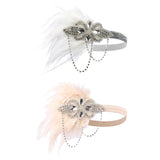 Enakshi Feather Headband Props Fancy Dress Hair Headpiece for Party Wedding Carnival White|Clothing, Shoes & Accessories |Womens