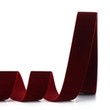 Lemon Park Burgundy Velvet Ribbon,1-1/2W x 20Yd Single Face,Great for Gift Wrapping,Hair Bows,Handmade Craft and Christmas,Weddi