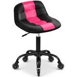 FreekyFit Rolling Shop Stool with Wheels, Rolling Stool with Back Support, 360 Swive Garage Chair, Height Adjustable Chair 330lb