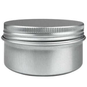 Beauticom Aluminum Silver Tin Metal Storage Containers with Screwtop Lids for DIY Beauty, Cosmetics, Accessories, Travel and Mor