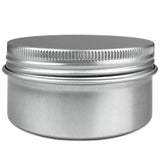 Beauticom Aluminum Silver Tin Metal Storage Containers with Screwtop Lids for DIY Beauty, Cosmetics, Accessories, Travel and Mor