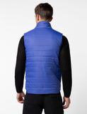 Fyltr Men'S Sleeveless Puffer Jacket With Neon Trims - Stand Collar | Full Zipper | Side Pockets | Shaped Hem,Sapphire Serenity,Sapphire Serenity,S