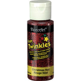 DecoArt Craft Twinkles Paint, 2-Ounce, Christmas Red