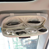 Kartisen Car Sun Visor Organizer, Auto Interior Accessories Pocket Organizer - Car Truck SUV Storage Pouch Holder, with Multi-Po
