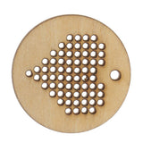 Diy Wooden Shapes Heart Shaped Blank Pendant For Counted Cross Stitch Kit