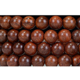 CarpenterC 500pcs 8mm Gorgeous Natural Round Polished Rosewood Loose Beads for Jewelry Making DIY Handmade Crafts