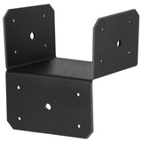 YIDU69Q 2 Pcs 8x8 Post Cap Tie Bracket, Black Joist Anchor Connector for Beam to Post, 11 Gauge