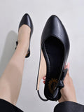 Shoetopia Casual Side Bow Detailed Black Flat Belly For Women & Girls-Eu42,Black,5,B0D2TYCN3D