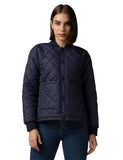 Fyltr Women'S Winter Puffer Jacket With Patch Pockets - Stylish Boxy Fit | Full Sleeves | Extended Placket | Snap Button | Casual Winterwear For Women,Every Ebony,Every Ebony,S