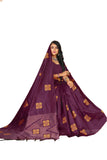 Pujia Mills Women And Girls Banarasi Silk Saree With Blouse Piece (Kumbhi Saree_Orange)