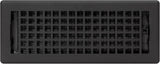 Decor Grates LTH412-BLK Lattice Floor Register, 4x12 Inches, Black