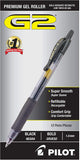 Pilot G2 Bold Point Retractable Gel Pen Bold Pen Point Type 1 Mm Pen Point Size Black Ink Clear Barrel 12 / Dozen