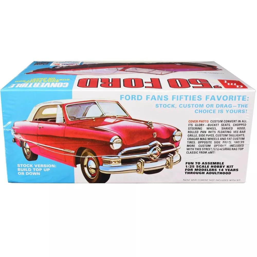 Amt 1950 Ford Convertible Street Rods Edition 1:25 Scale Model Kit