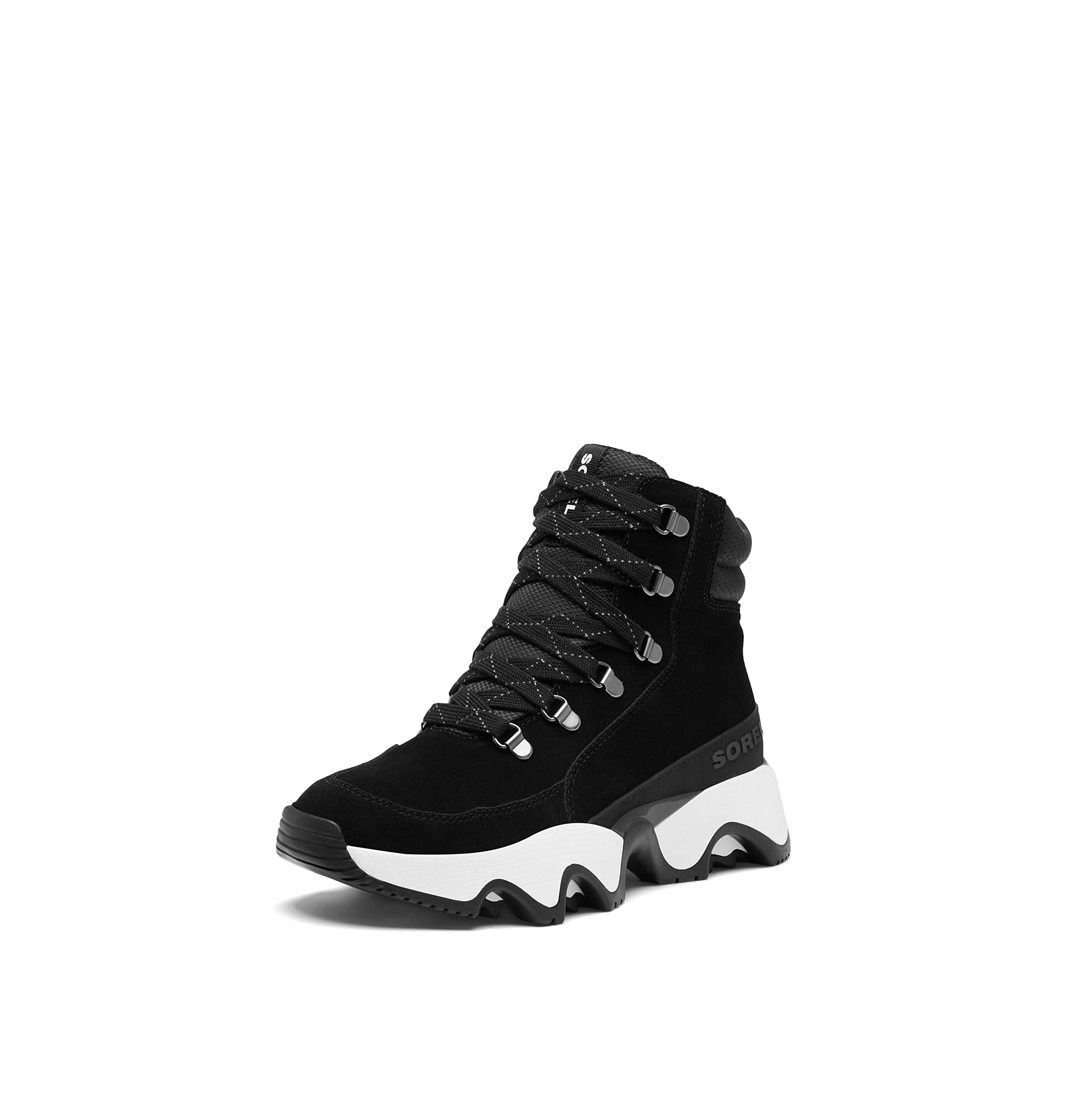 Sorel Women's Kinetic Impact Conquest Waterproof Shoes - Black, Sea Salt - Size 8