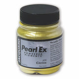 Jacquard PearlEx Pigment, Creates Metallic or Pearlescent Effect, .5 Ounce Jar, Citrine
