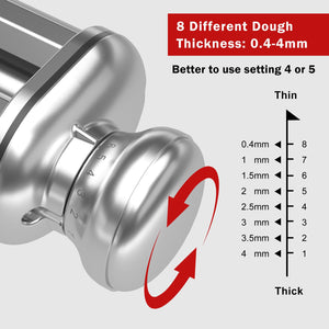 Pasta Roller Attachment for All KitchenAid Stand Mixer, Pasta Maker for Kitchen Aid Accessories and Attachments, Noodle Dough Ro