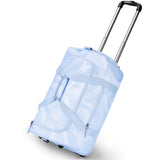 Choco Mocha Girls Fluids Babyblue Suitcase with Wheels Kids Purple Rolling Duffle Bag for Camping Teen Girls Toddler Luggage Bag