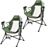 Portal Hammock Camping Chair, Portable Outdoor Swinging Chairs, Rocking Chair for Adults with Adjustable Back and Height for Law