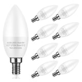 Marxlait 8-Pack E12 Ceiling Fan Light Bulbs, 60W Equivalent, Warm White 2700K, Small Base LED Candelabra Bulb for Chandelier, Ty