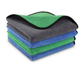 Auto EShopping Microfiber Car Cleaning Multicolor Cloth Towel Pack of 4 Piece 40x40 500 GSM for Car Bike Cleaning Polishing Was