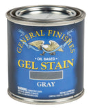 General Finishes Oil Base Gel Stain, 1/2 Pint, Gray