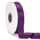 1 x 50Yds Purple Double Faced Satin Ribbon,High Density Solid Color Ribbon,Great for Crafts,Gift Wrapping,Sewing,Wedding&Christm