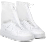 Rain Shoe Covers | Waterproof Shoe Covers for Men Women | Reusable Galoshes Overshoes (Clear, X-Large)