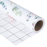 Ulmasinn Floral Wrapping Paper Roll - 17 Inches x 33 Feet - Vintage Romantic Rose Flower Gift Wrap with Cut Lines for Wedding, B