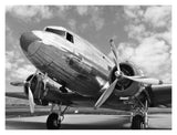 Dc-3 In Air Field, Arizona-Paper Art-18,,X14,,