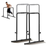 VEVOR Dip Bars, 440 lbs Capacity, Heave Duty Dip Stand Station with Adjustable Height, Fitness Workout Dip Bar Station Stabilize