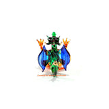 Handmade Mini 2 Blown Glass Dragon Figurines Figures Art,Collectible Dollhouse Gift Ideas,Miniature Fairy Tale Animals,Tiny Or