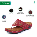 Ortho Joy Women & Girl Cherry Slipper - 6 Uk,Cherry,5,B08WJ97BWR