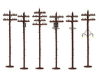 Telephone Poles Scale Assorted 6Pack