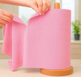 SHNMN Microfiber Cleaning Cloth Roll Reusable & Washable Paper Towel Sheets | TearAway Kitchen Cleaning Towels for Home, Car,