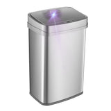 Ninestars Nova Series 13 Gallon Odor Elimating Automatic Kitchen Trash Can Automatic Odor Control Motion Sensor Garbage Bin, 50 