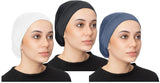 Paropkar Under Hijab Cap Stretch Solid Colour Scarf Bandana Bennie Convenient Bonnet Jersey Cap Head Wrap/Gear/Wear Tube Hat 