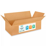 Large Shipping & Moving Boxes 24L x 12W x 6H (20-Pack) - Extra Strength 200 lb vs Regular - Corrugated Shipping Boxes Large for 
