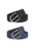 Vtflair MenS & Women Black,Blue Cotton Canvas Stretchable Formal Casual Belt (Size 28 To 34 Inch)