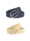 Vtflair MenS & Women Blue,Beige Cotton Canvas Stretchable Belt (Size 28 To 34 Inch)(Vt0173