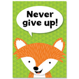 Creative Teaching Press Never give up. Woodland Friends Inspire U Poster, CTP 8696