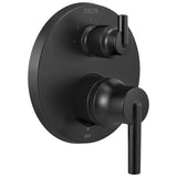 DELTA FAUCET T24859BL Contemporary Monitor 14 Series Valve 3Setting Integrated Shower Trim with Diverter, Matte Black
