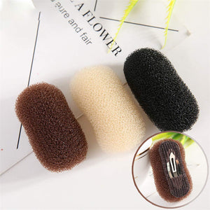 2 Pcs Volume Hair Base Inserts Bump It Up Hair Pads Hair Styling Clip Hair Accessories Black and Coffee