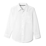 French Toast Boys Long Sleeve Classic Dress Shirt (Standard & Husky), White, 14